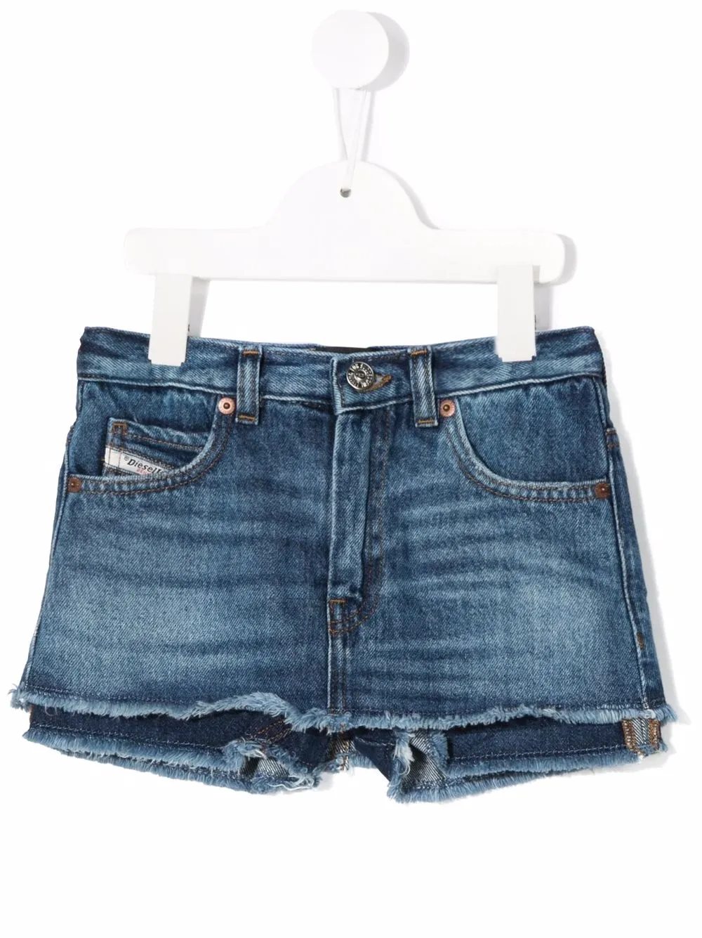 

Diesel Kids jeans cortos a capas - Azul