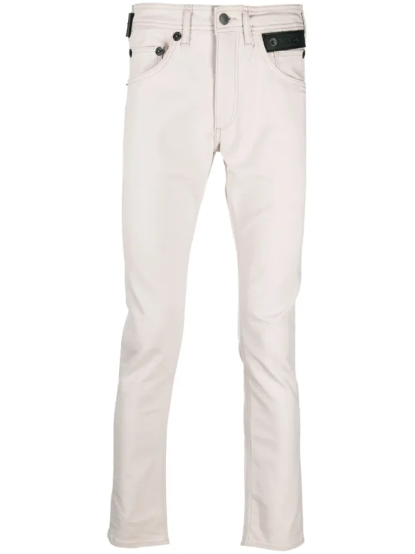 Neil Barrett logo-patch straight-leg 