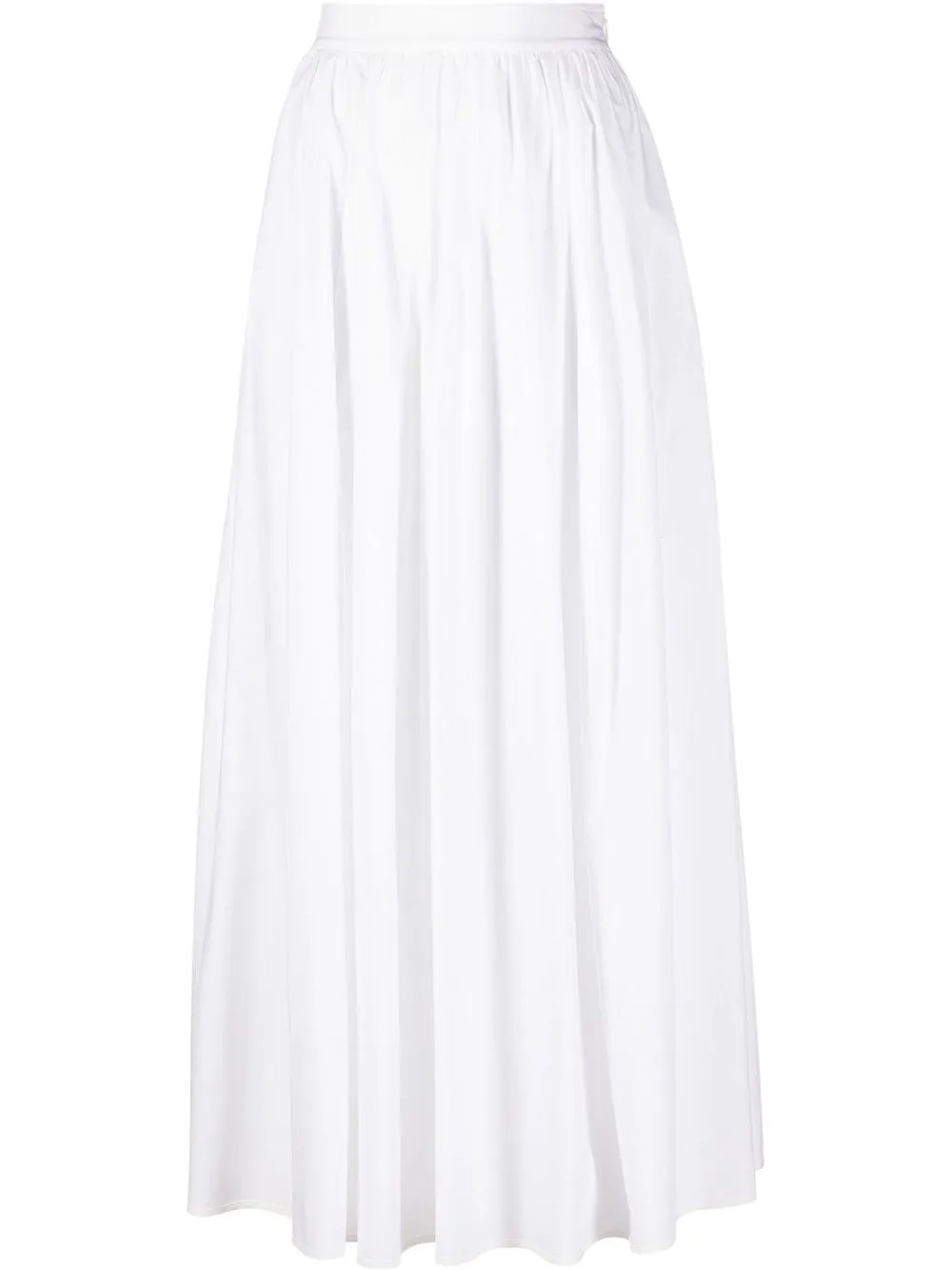 

Gentry Portofino falda midi fruncida - Blanco