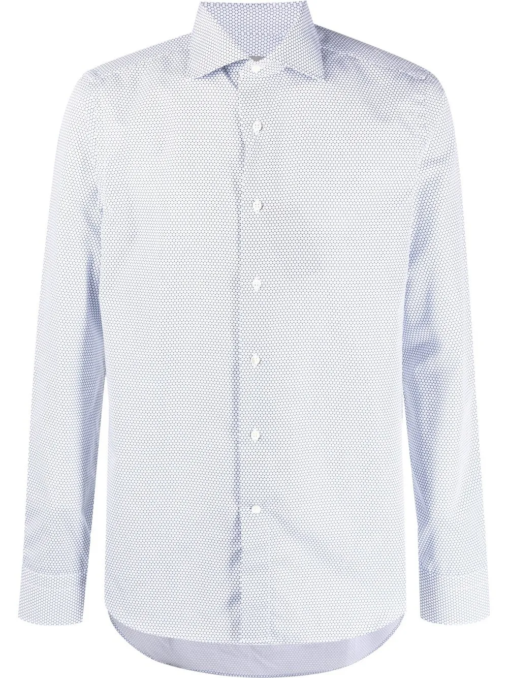

Canali camisa con estampado micro - Blanco