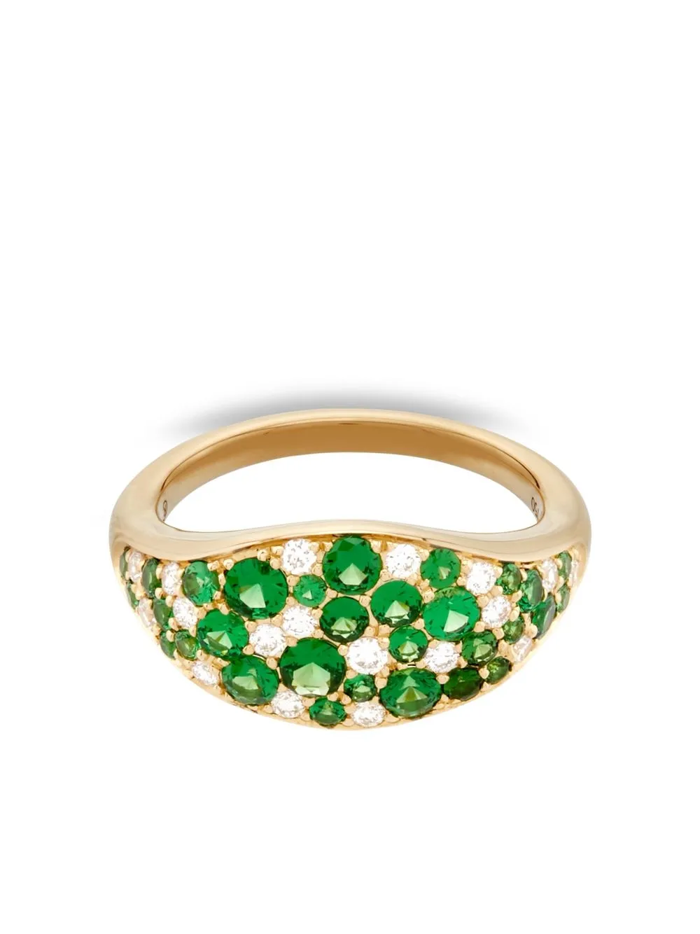 

Raphaele Canot anillo en oro amarillo de 18kt con diamantes y tsavorita - Dorado