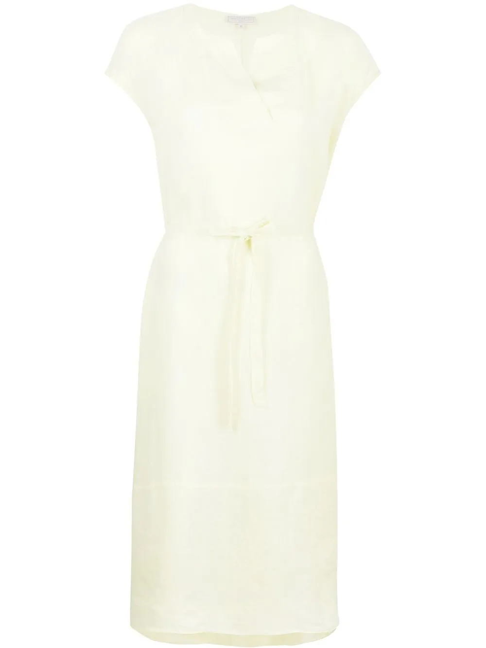 Antonelli vestido estilo túnica con cuello en V - Amarillo