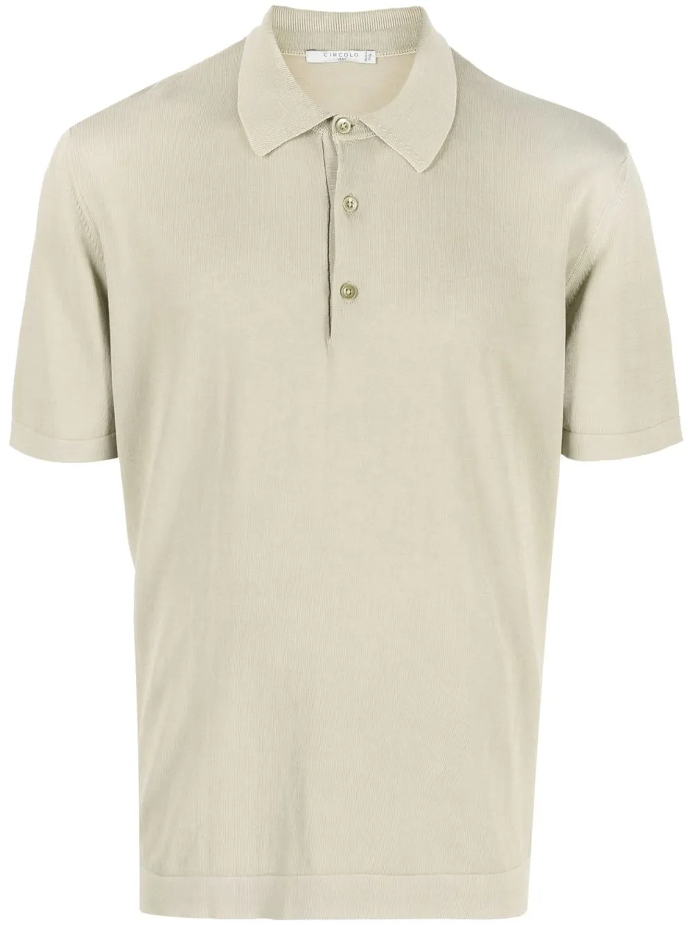 

Circolo 1901 short-sleeve knitted polo shirt - Neutrals