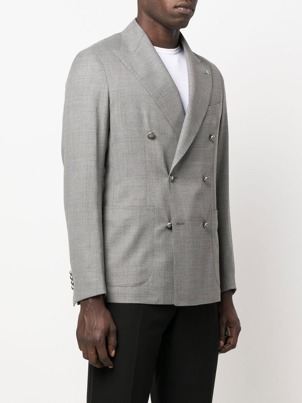 Tagliatore double-breasted virgin-wool blazer Men