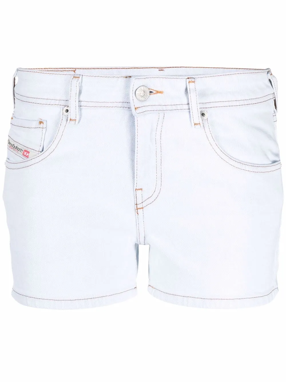 Diesel Shorts mit heller Waschung - Blau