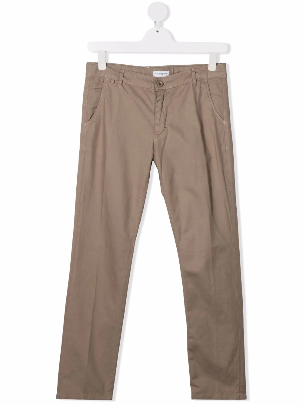 

Paolo Pecora Kids pantalones chinos slim - Marrón