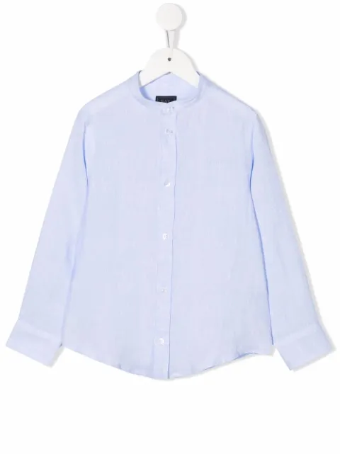Fay Kids button-down fitted shirt