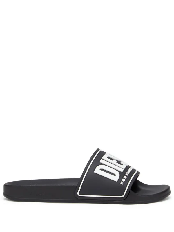 DIESEL SA-MAYEMI CC サンダル メンズ ブラック ブランドロゴ Diesel Sa-Mayemi Cc サンダル | ブラック | FARFETCH JP
