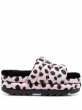 UGG Puft cheetah-print slides - Black