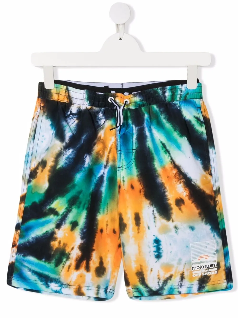 

Molo shorts de playa con estampado tie-dye - Verde