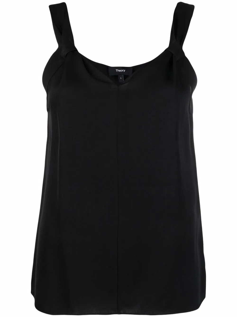 

Theory Draped silk cami top - Black