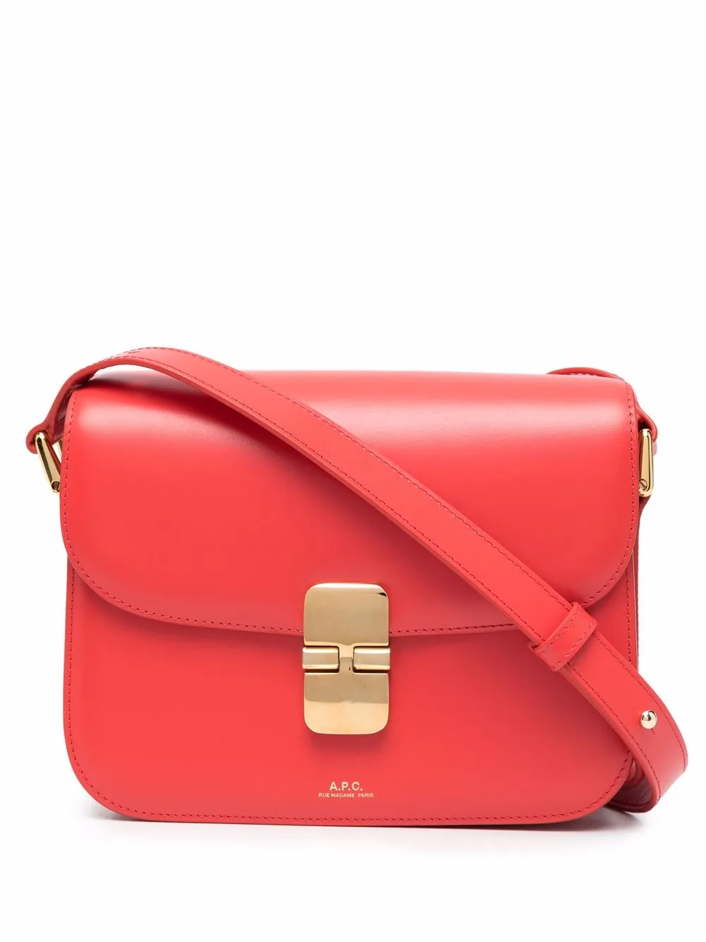 

A.P.C. Grace leather shoulder-bag - Red