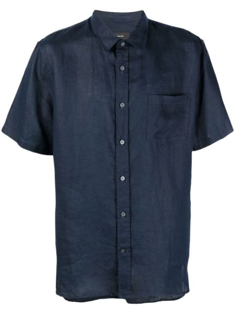 Vince chest patch-pocket detail shirt