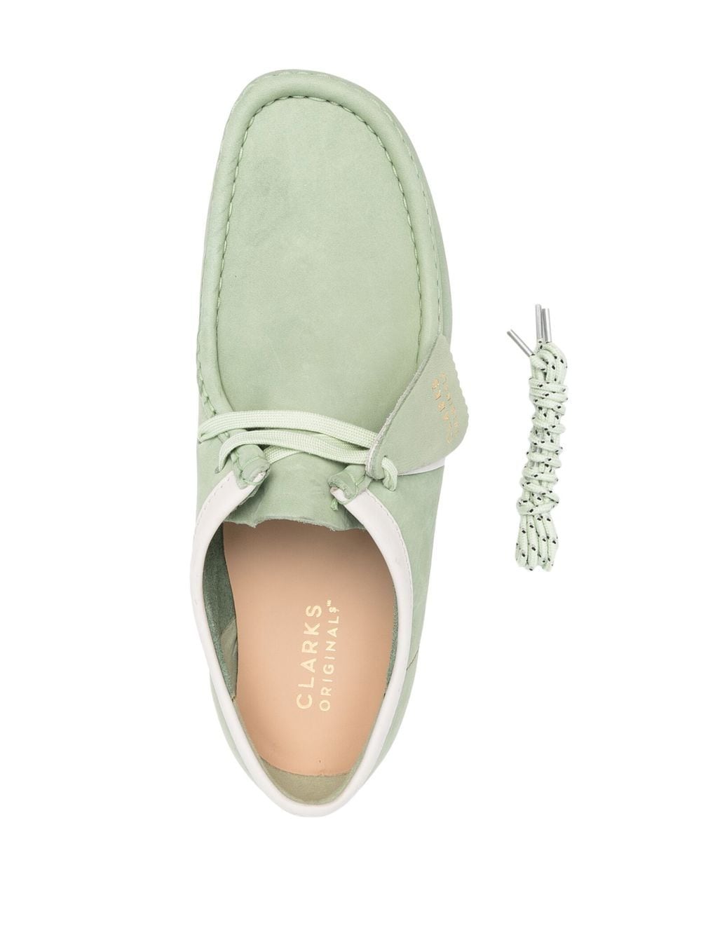 Shop Clarks Originals Wallabee Lace-up Boat Shoes In Green