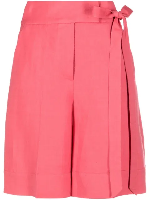 TWINSET shorts rectos con cintura lazada