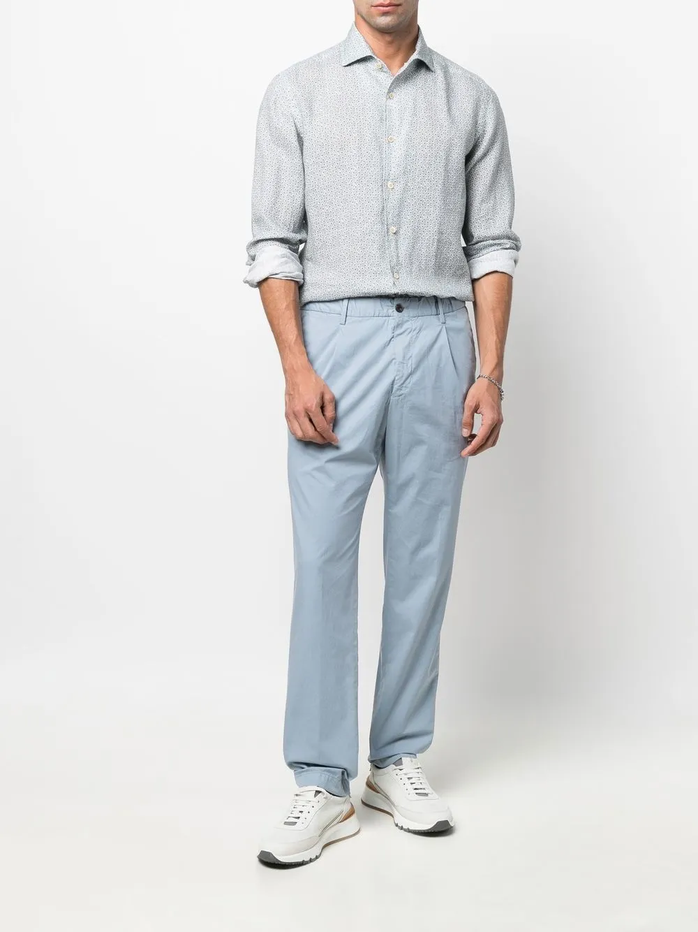 Corneliani Overhemd met print - Groen