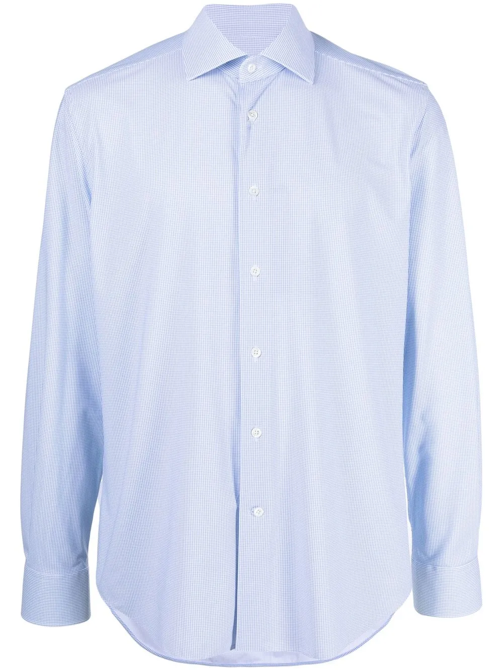 

Corneliani camisa con cuello italiano - Azul