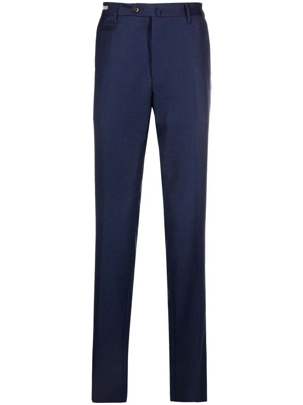 

Corneliani pantalones rectos con motivo pied de poule - Azul