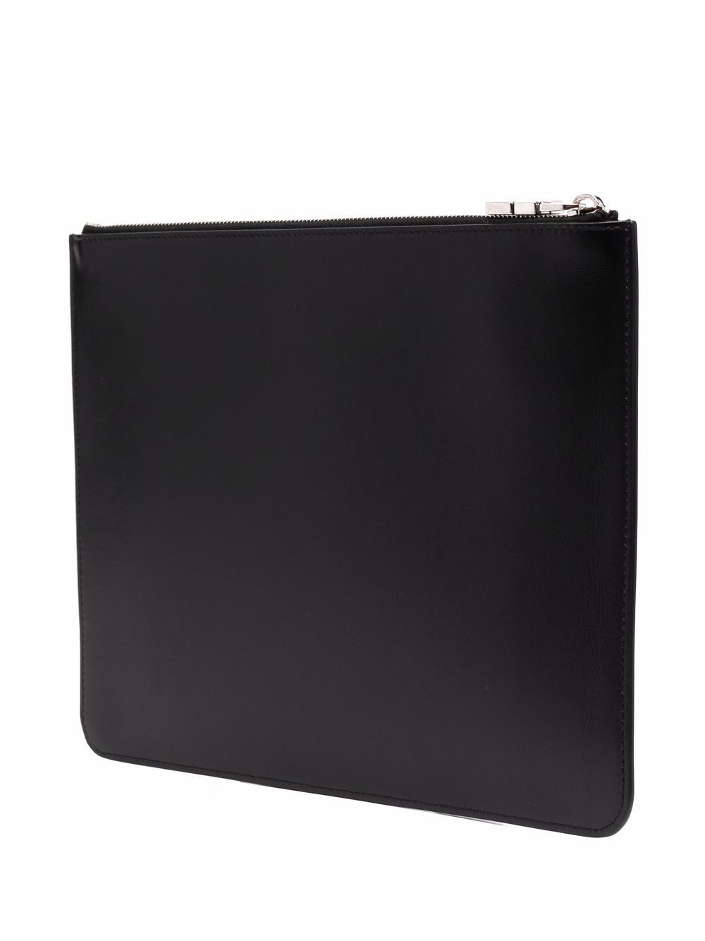 Givenchy embossed-logo leather clutch Men