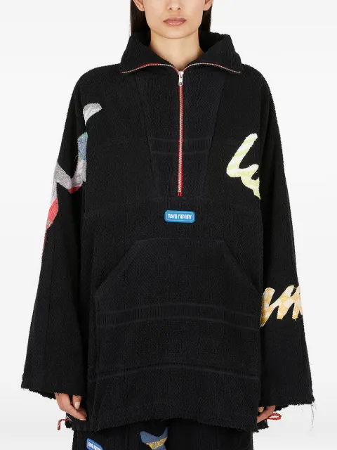 Rave Review zip-up collared sweater