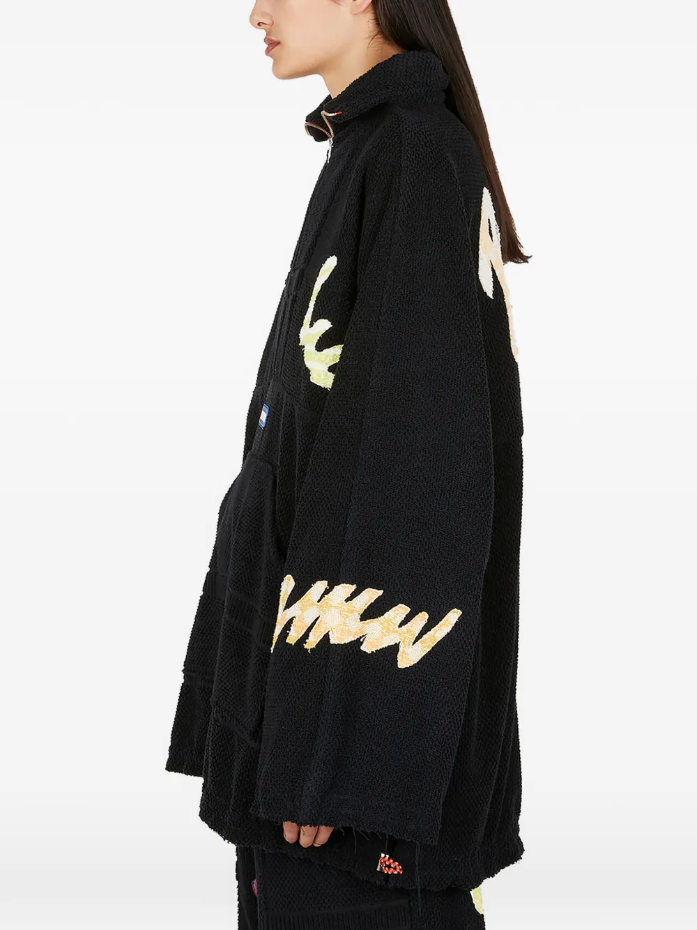  Rave Review Pullover Mit Reißverschlusskragen   Schwarz 