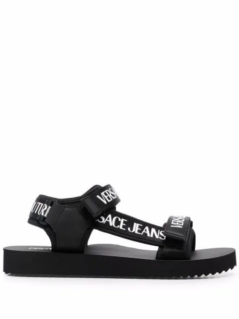 Versace Jeans Couture logo-print open-toe sandals