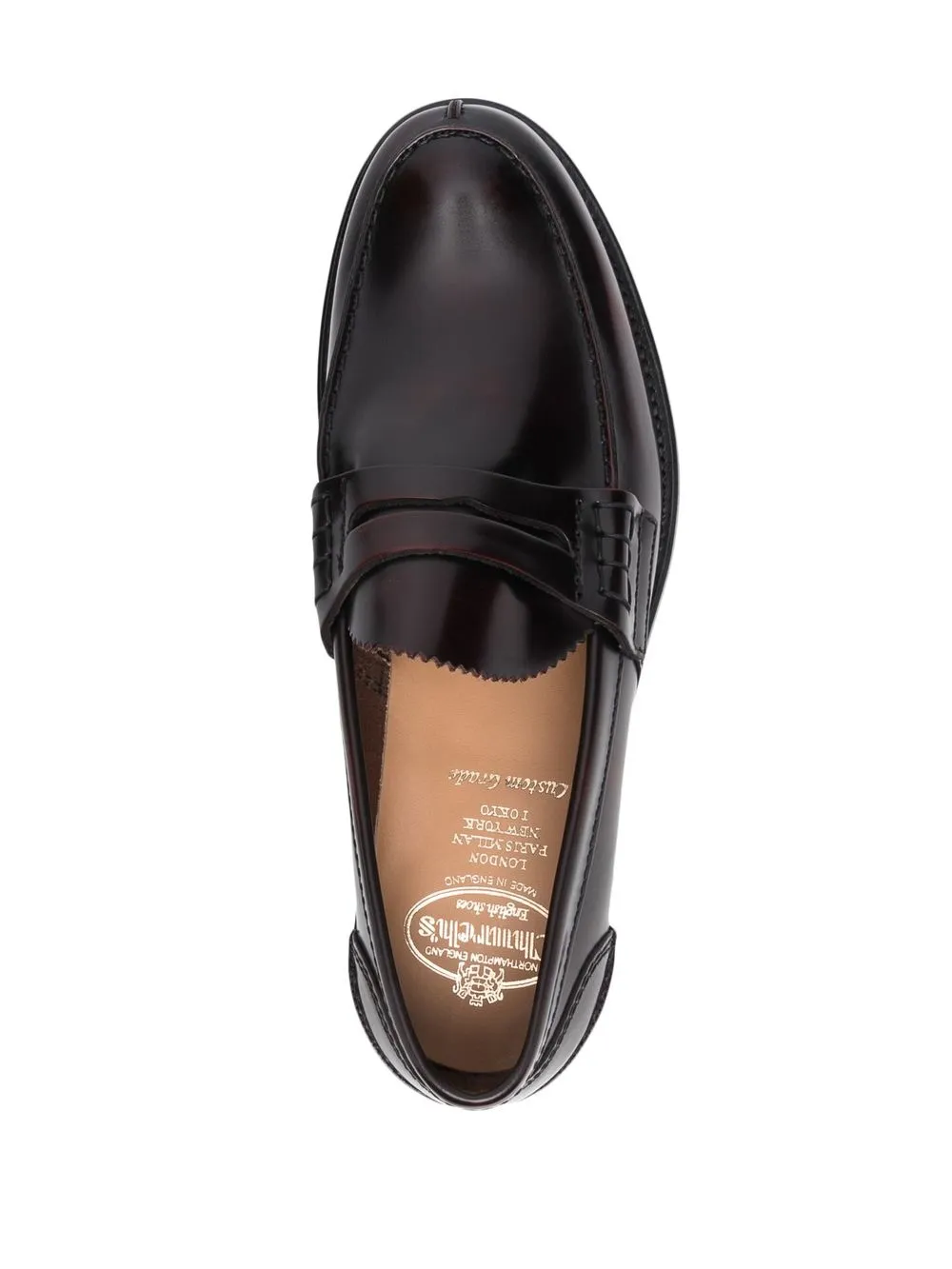 Church's penny-slot leather loafers Brown