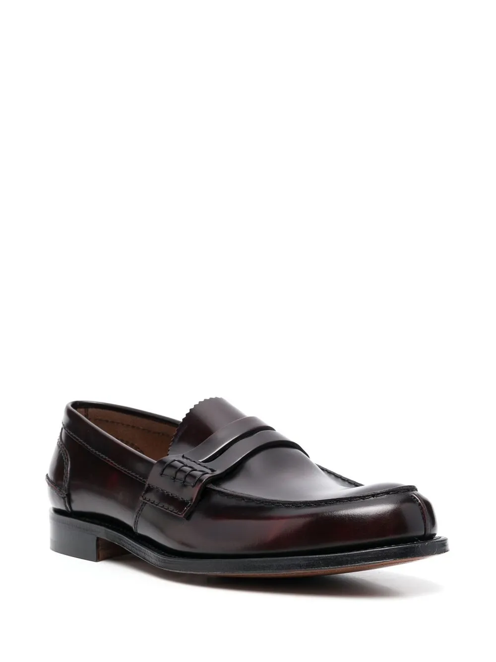 Church's penny-slot leather loafers Brown