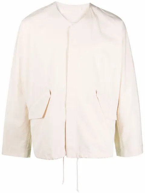 Jil Sander 无领盖袋轻薄夹克