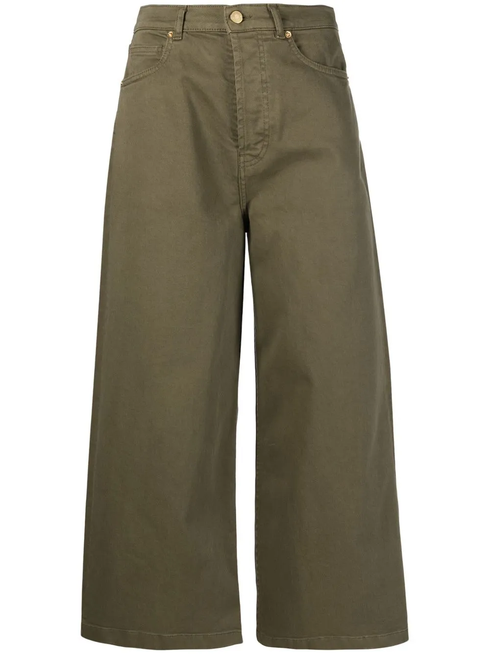 

Alexandre Vauthier jeans anchos con tiro alto - Verde