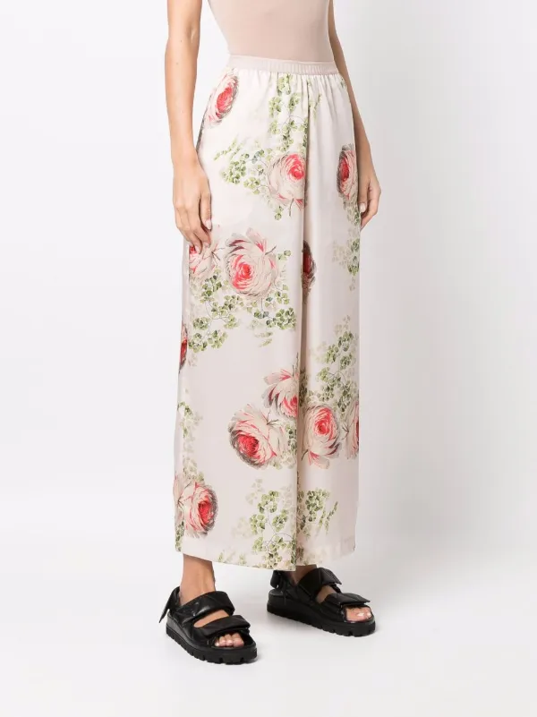 Antonio Marras Pantalones Palazzo Con Estampado Floral - Farfetch