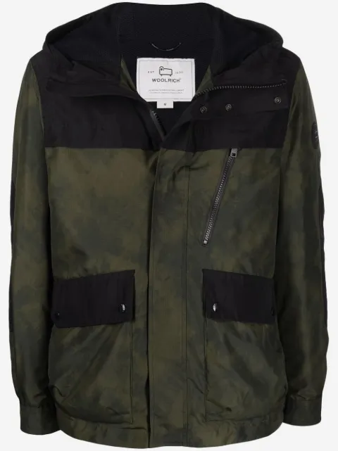 Woolrich Trek tie dye-print windbreaker