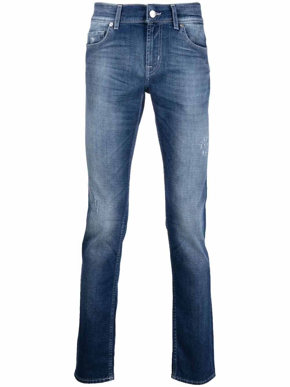 

7 For All Mankind jeans con tiro bajo - Azul