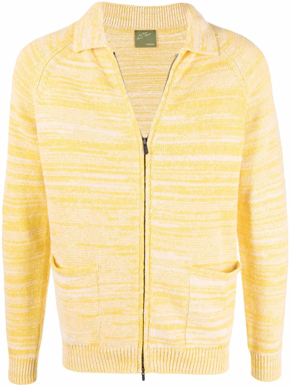 

Lardini collared striped cardigan - Yellow