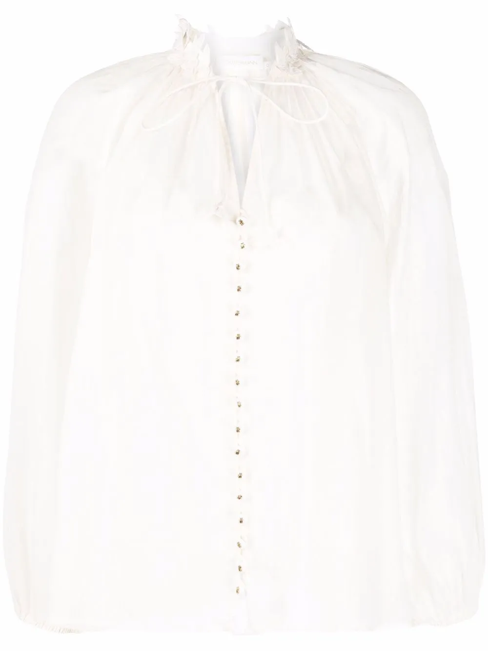 

ZIMMERMANN Dancer semi-sheer blouse - White