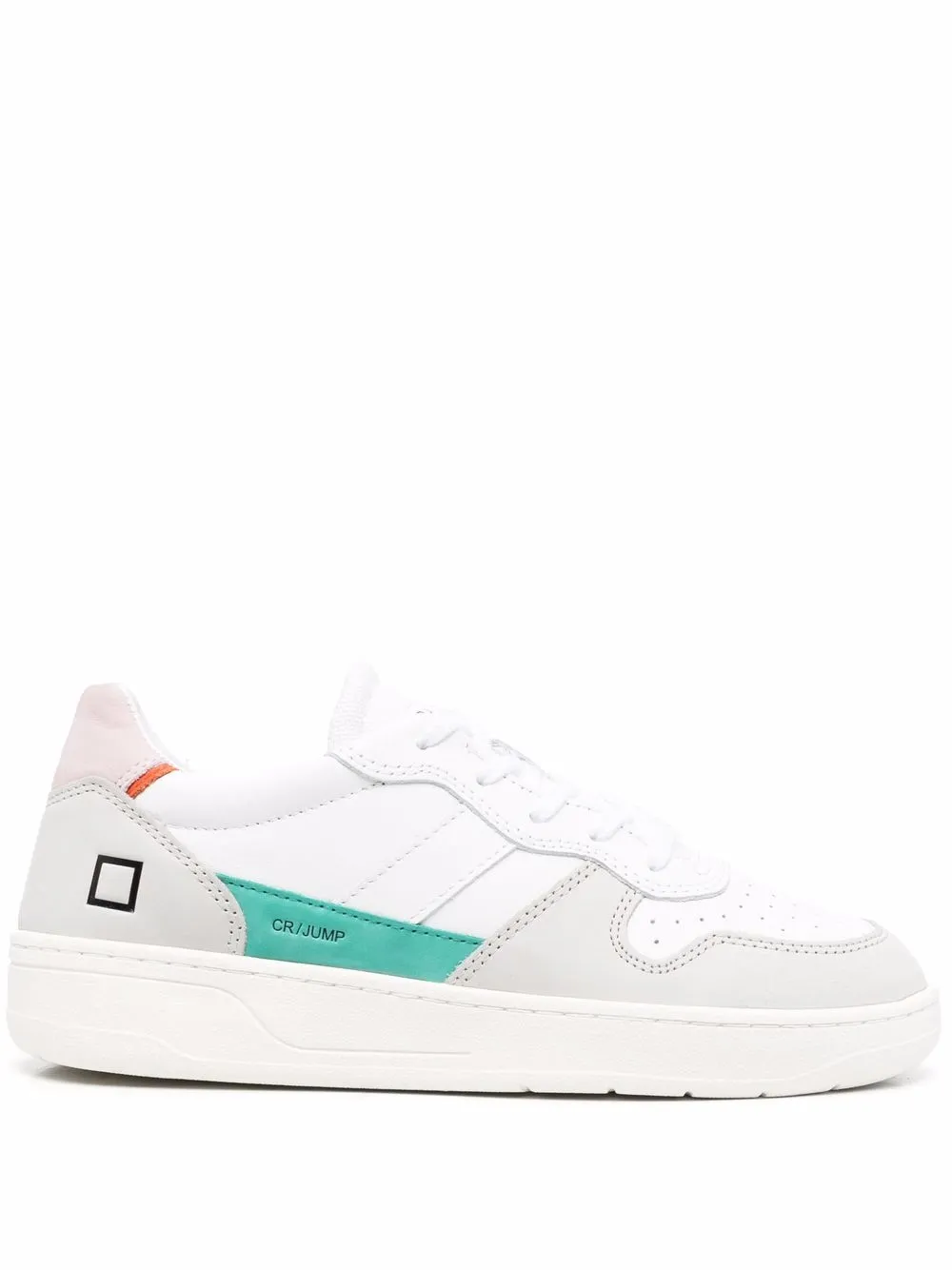 

D.A.T.E. tenis bajos con paneles - Blanco