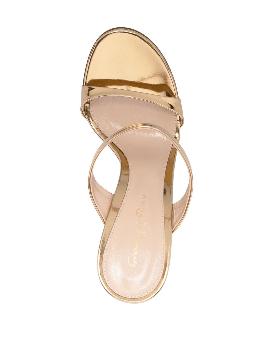 Affordable Gianvito Rossi metallic-effect leather sandals Women