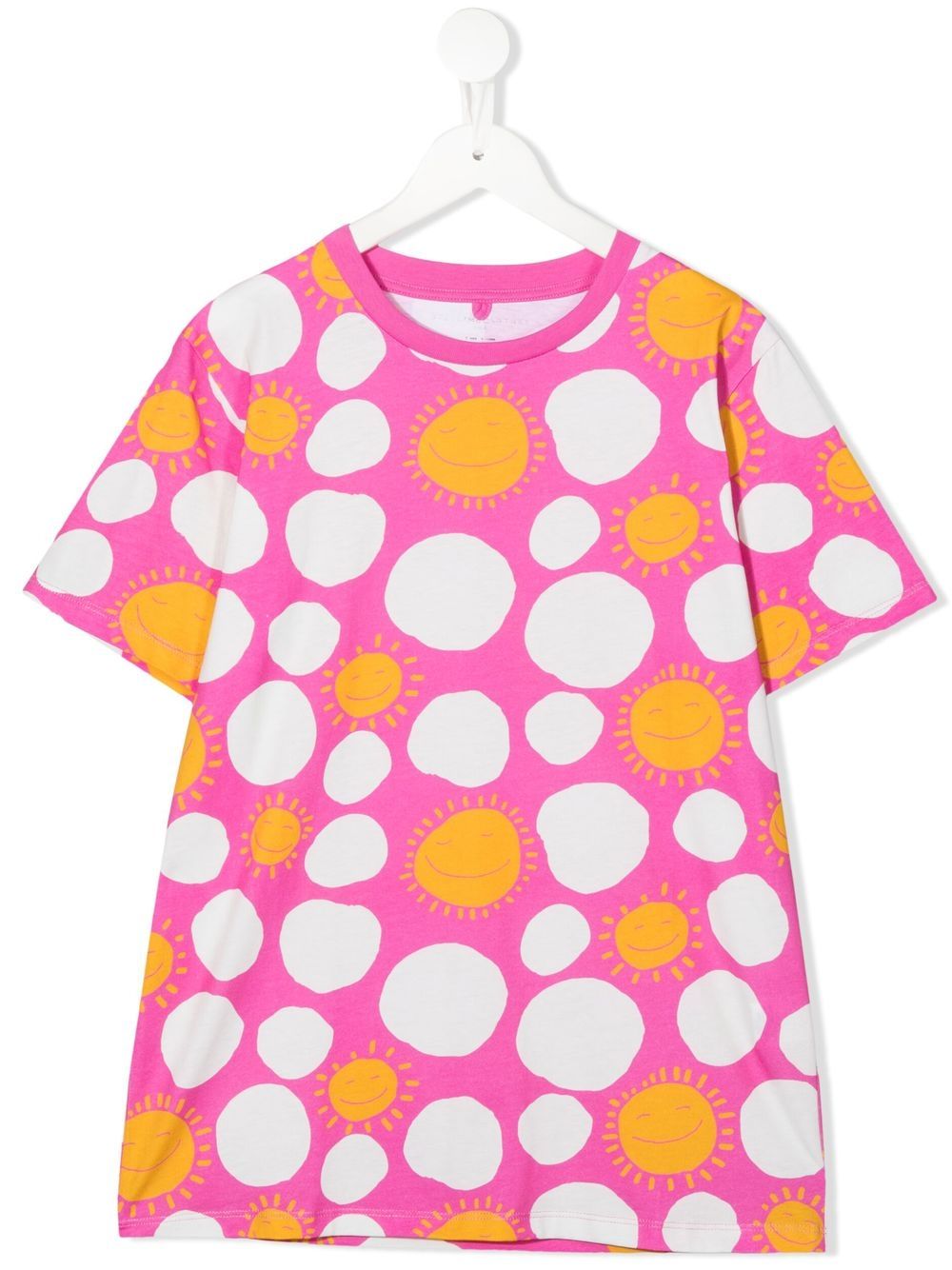 Stella Mccartney Kids' Sun-print Pattern T-shirt In Pink