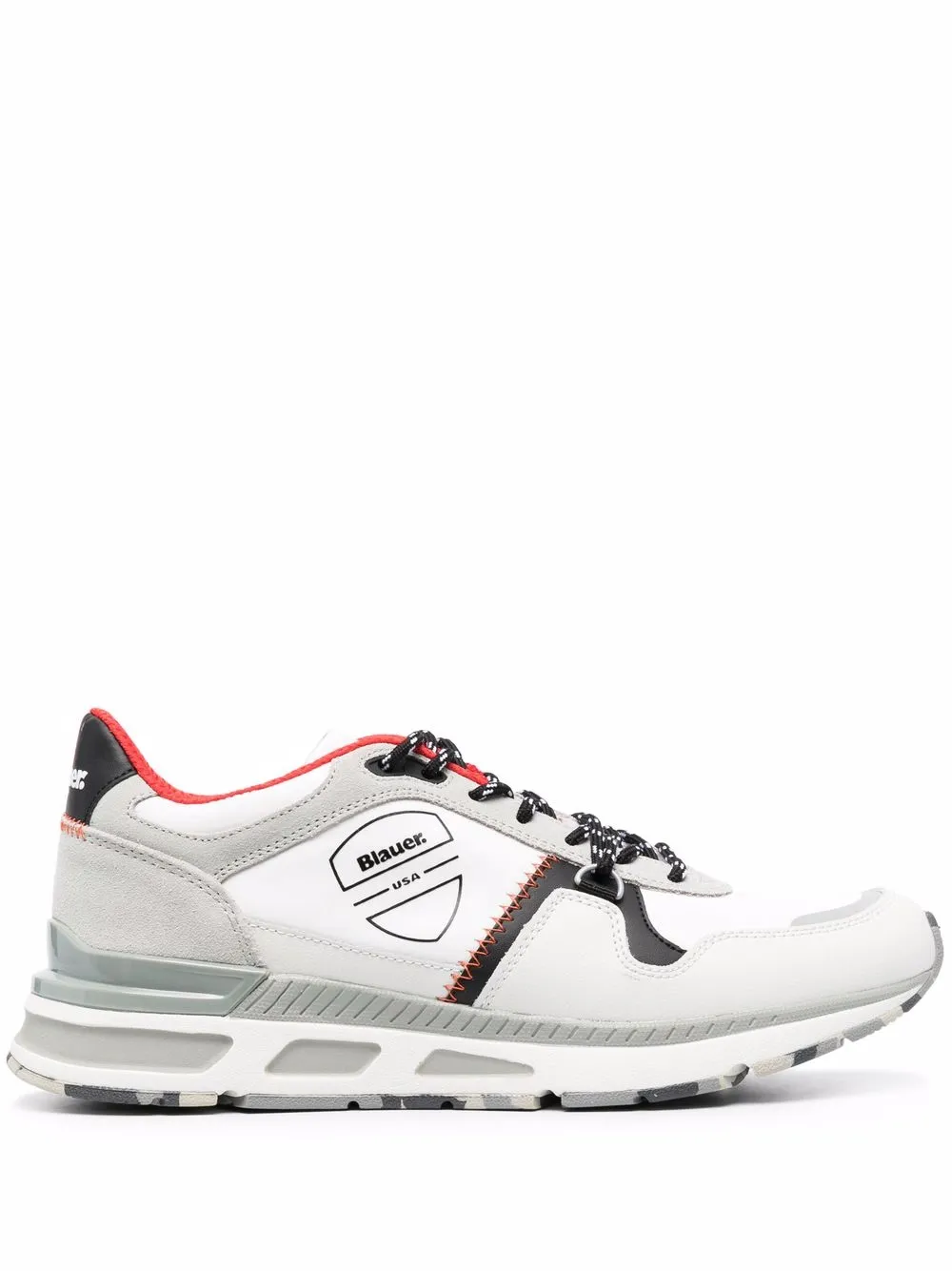 

Blauer tenis con logo estampado - Blanco