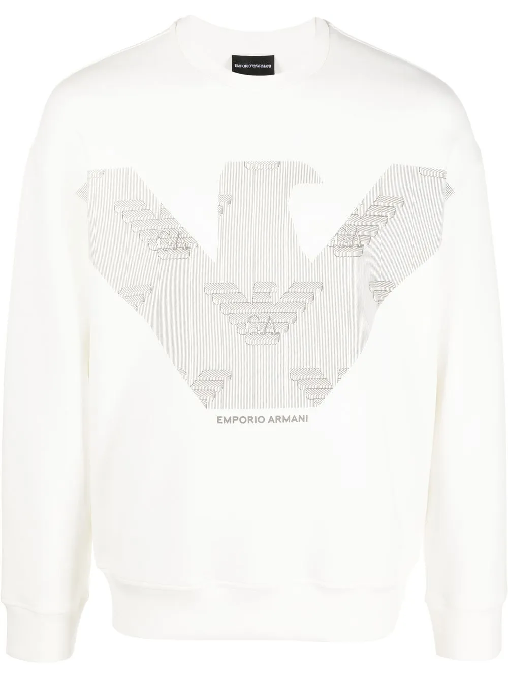 

Emporio Armani sudadera con logo estampado - Blanco