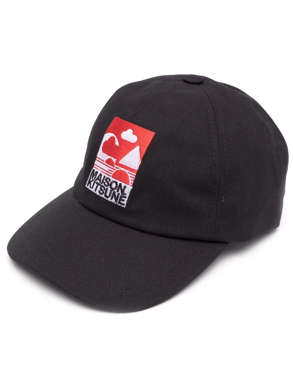

Maison Kitsuné embroidered-logo detail baseball cap - Black