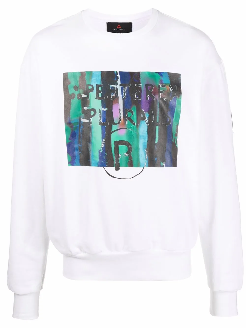 

Peuterey sudadera con estampado gráfico - Blanco