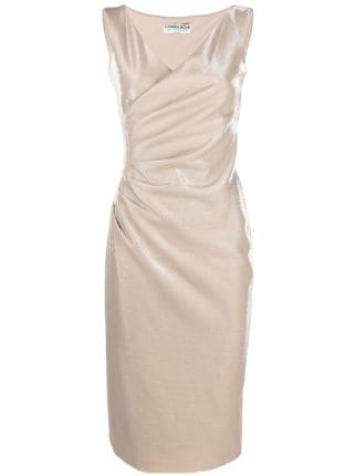 CHIARA BONI La Petite Robe Aliki shine-effect Ruched Midi Dress - Farfetch