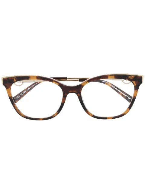 Michael Kors logo-plaque arm glasses