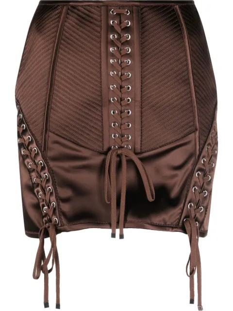 Dolce & Gabbana falda corta con agujetas