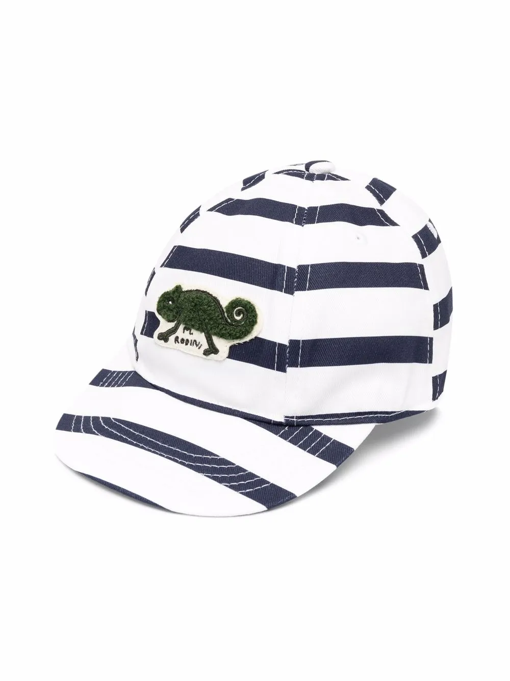 

Mini Rodini stripe-detail cap - White
