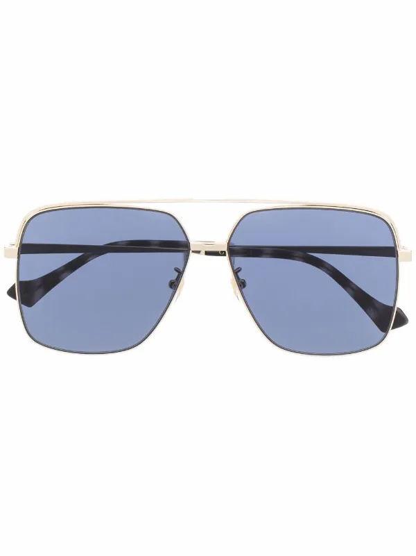 Gucci Eyewear Slim rectangular-frame Sunglasses - Farfetch