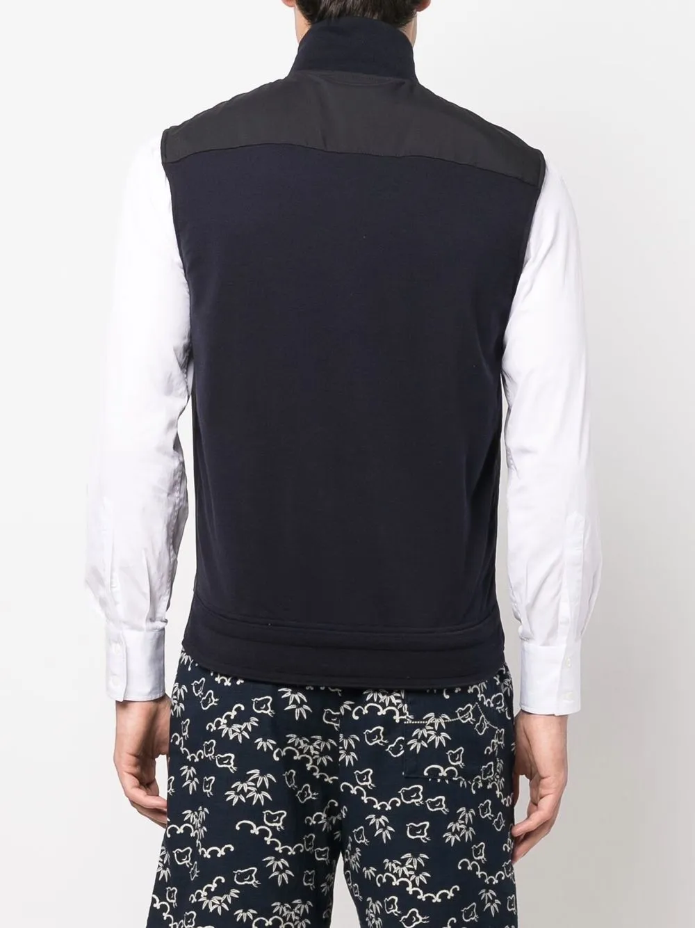 Brioni Zipped Gilet Jacket In Blau