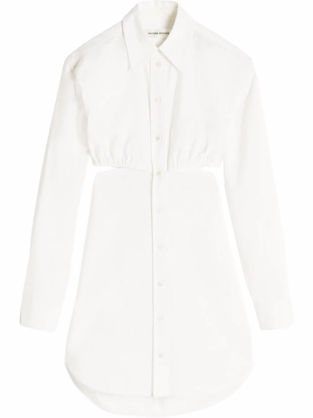 

Victoria Beckham vestido camisero mini - Blanco