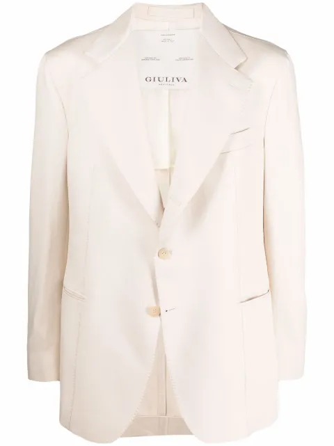 Giuliva Heritage notched-lapels single-breasted blazer 